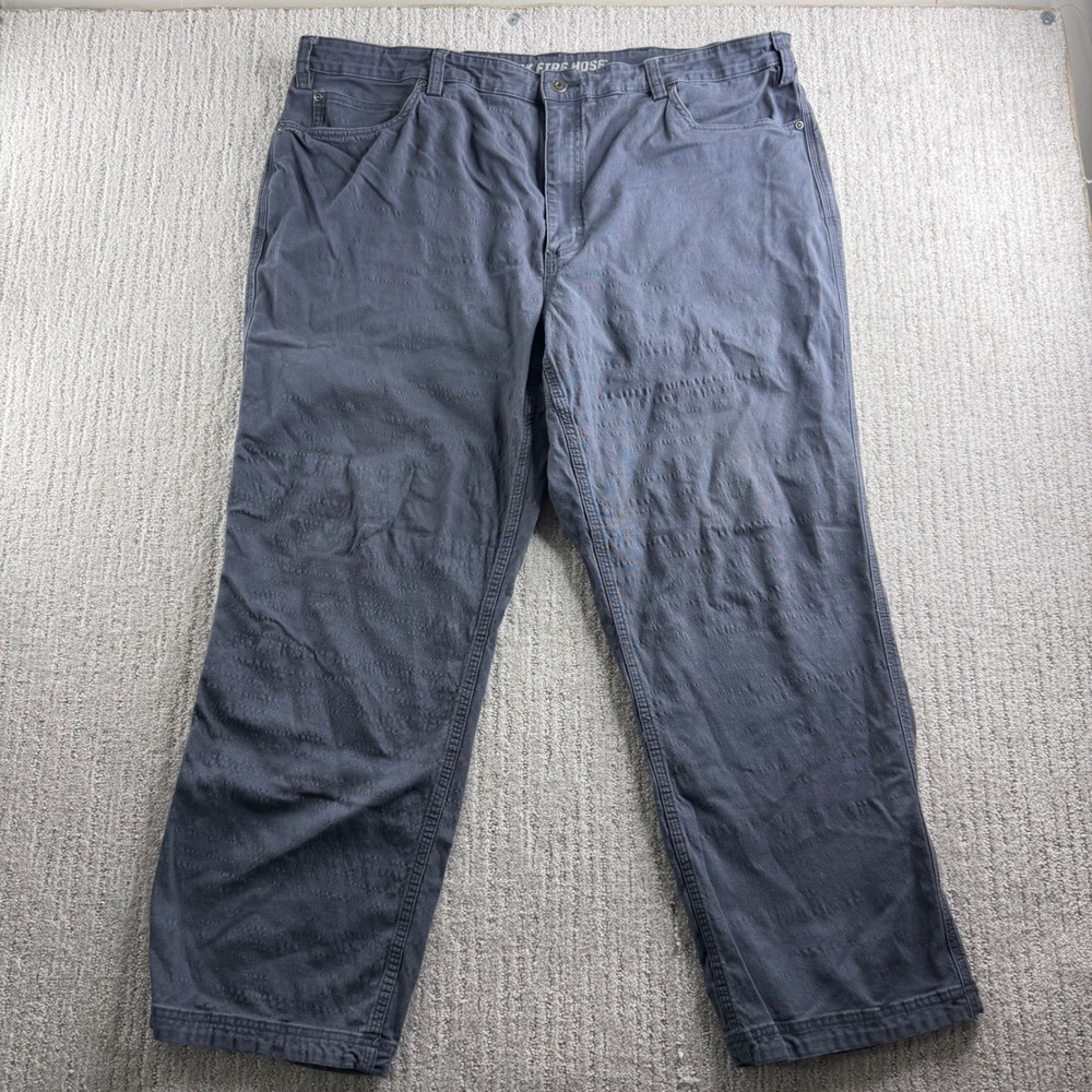 Duluth Trading Co Flex Fire Hose Relaxed Fit Pants Mens Size 44x30 Gray